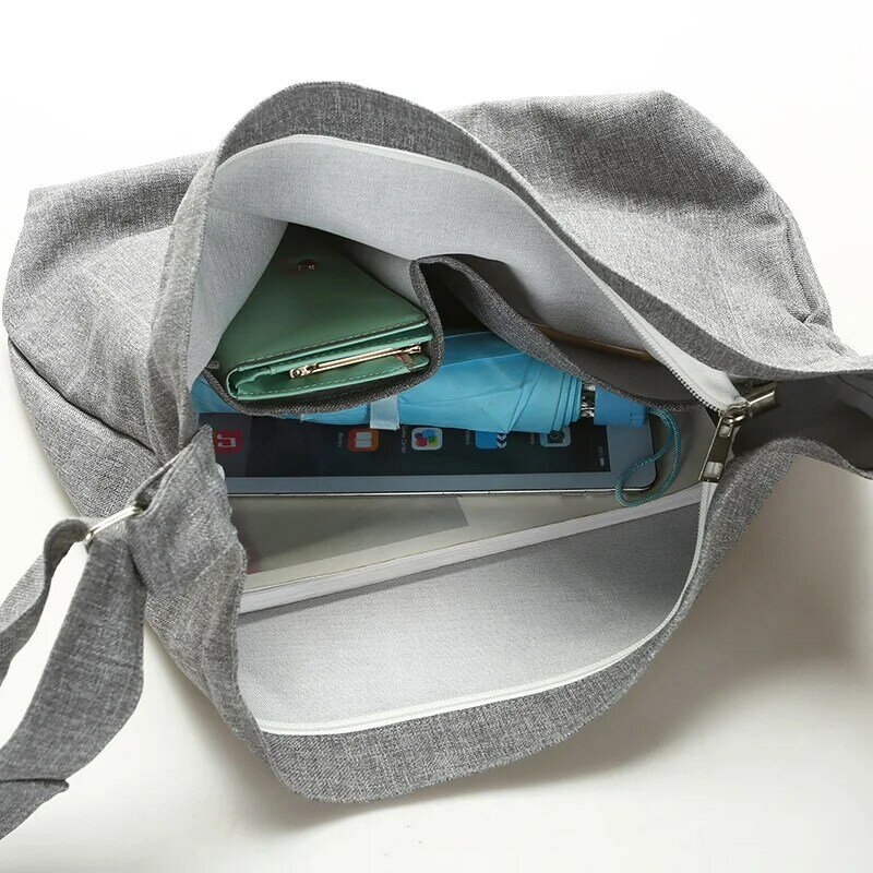 Новая простая однотонная сумка через плечо «сделай сам», ретро, Повседневная модная женская сумка, сумка-мессенджер, вместительная Холщовая Сумка для хранения эскизов