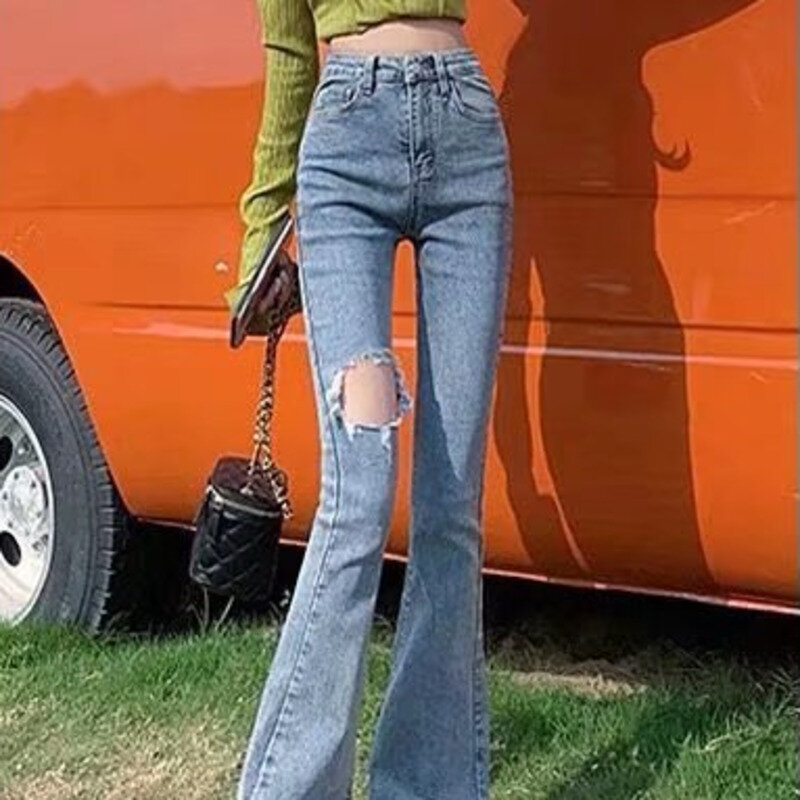 Feynzz mulher calça jeans de cintura alta calças jeans perna larga denim roupas jeans azul do vintage qualidade moda calças retas