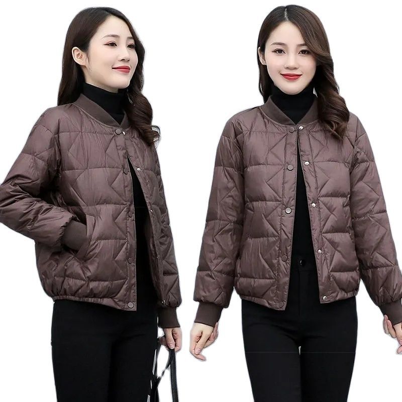 Модная женская хлопковая одежда, новинка 2023, осенне-зимняя куртка с воротником-стойкой, короткое пуховое хлопковое пальто, корейское пальто, парка для женщин