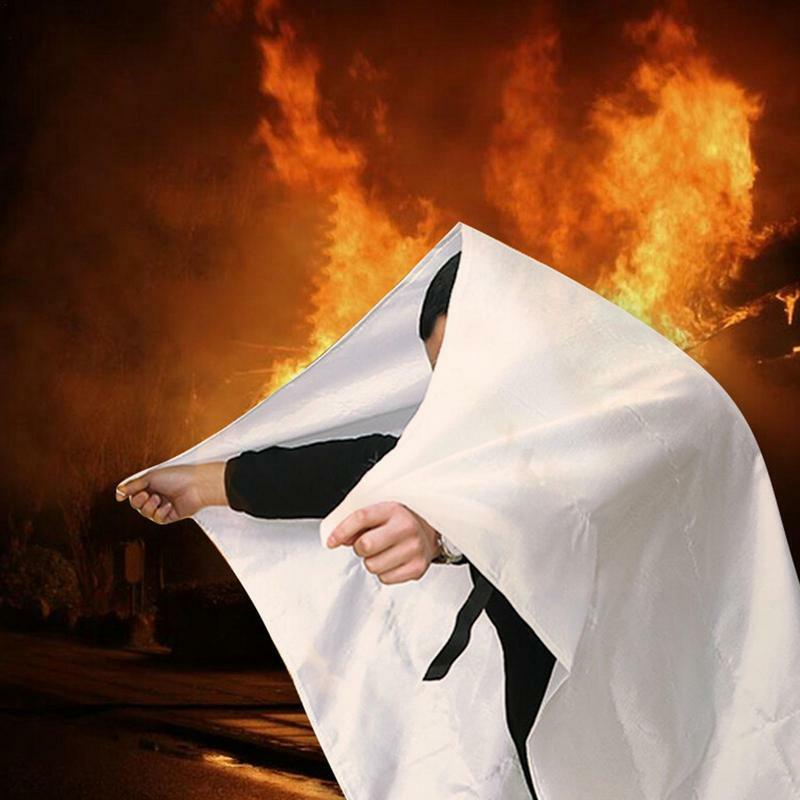 100x100cm Fire Fighting Blanket Fiber Escape Blanket Necessary Fire Blanket For Kitchen Compartment Heat Resistant Flame