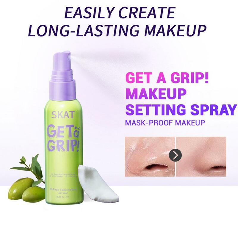 60ml Make-up Spray Gesicht Primer Foundation Base Fixer dauerhafte lange Hydrat machen wasserdichte Foundation Fix Spray dauerhafte v9c5