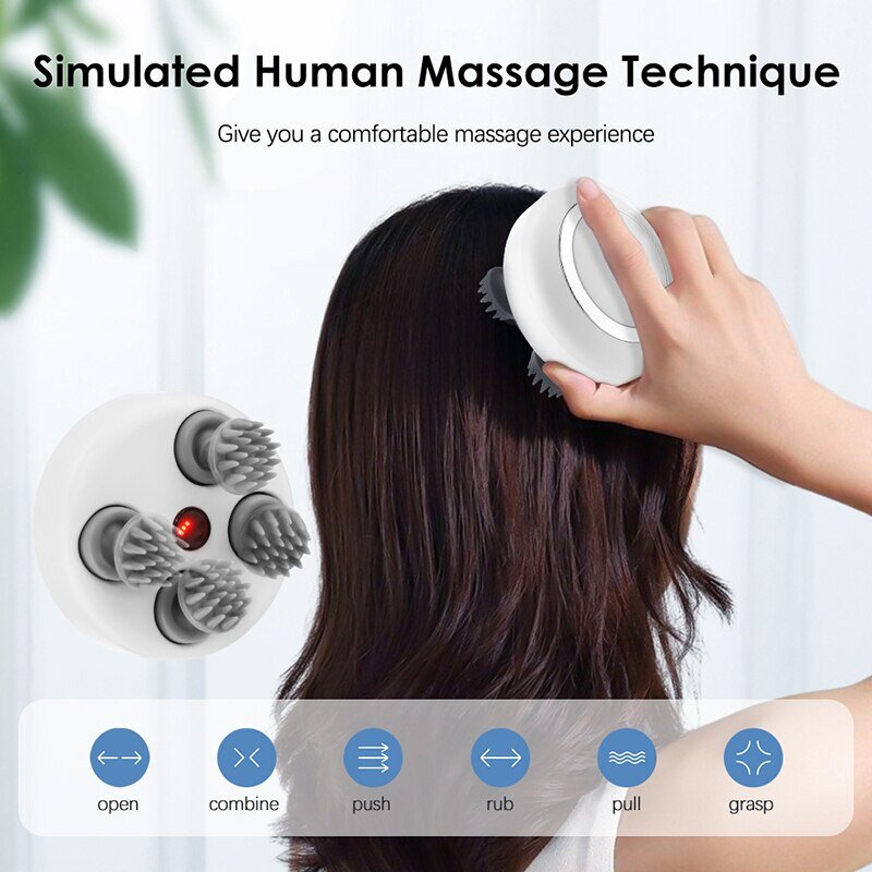 Multi-Klauen-Kopf-Massage gerät, elektrische Entspannungs-Schulter-Bein-Arm-Nacken, tiefes Gewebe-Kopf-Kopfhaut-Kneten-Vibrator