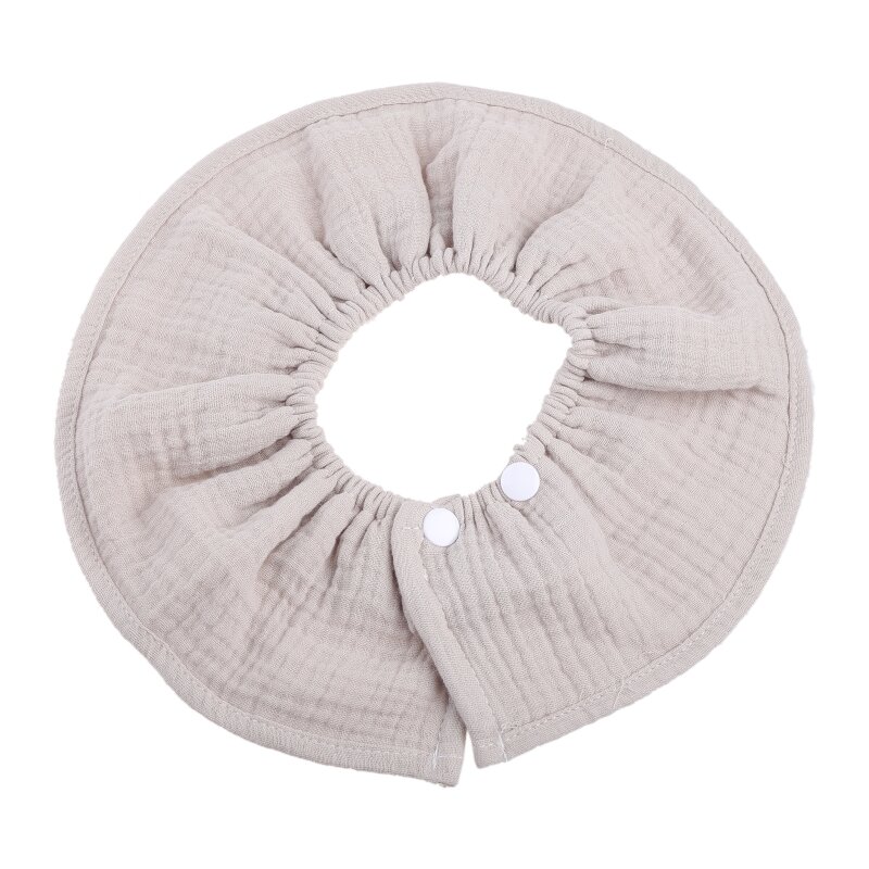 Babero para alimentación de bebé, toalla para Saliva, crepé suave, rotación de 360 ​​grados, paño para eructar, decoración de
