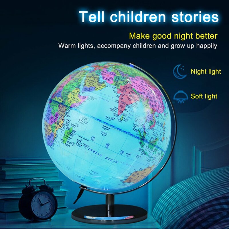 3 In 1 Globe Pintar AR Augmented Reality Globe Interaktif untuk Menjelajahi Globe AR Menyala untuk Anak-anak Mainan Belajar