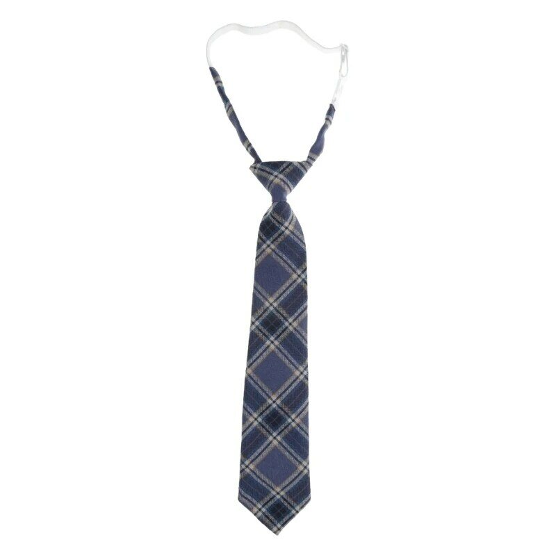 652F Pigro JK Cravatte Skinny Neck Strap Cravatta Plaid Uniforme Studente Scuola Uniformi Cosplay Cravatta Sottile per