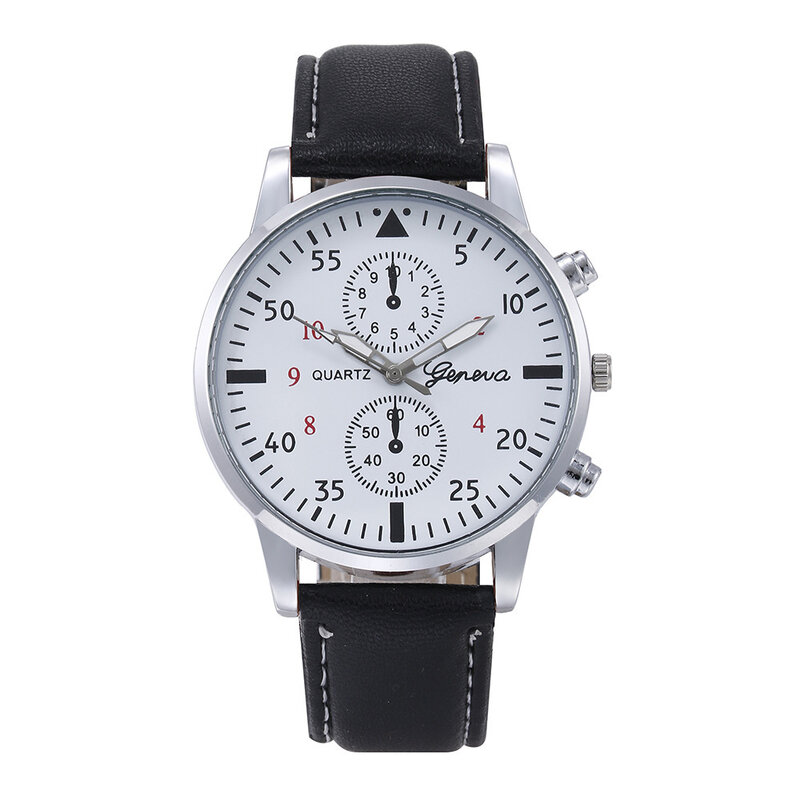 2021 New Leather Strap Fashion Mens Watches Women Luxury Male Quartz Watch High Quality Wristwatch Elegant Dress Watch Men Clock