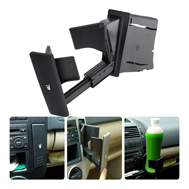 Black Car Cup Holder Dashboard Cup Holder for -Polo 9N 2002 2003 2004 2005 2006 2007 2008 2009 2010 6Q0858602
