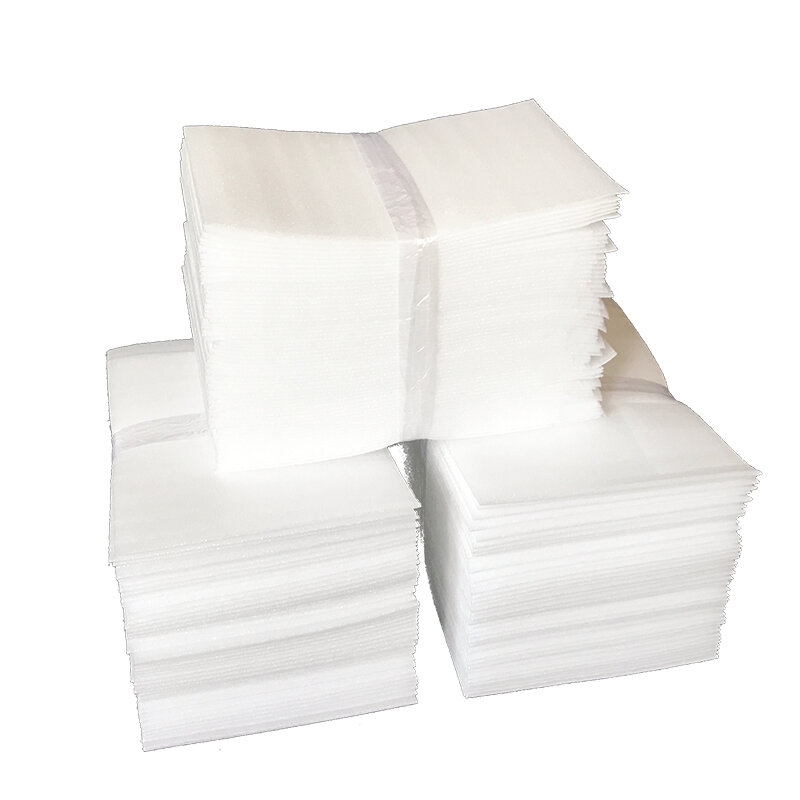 100Pcs17x25cm Protective EPE Foam Insulation Sheet Cushioning Packaging Pouches Packing Material Bubble Bag Film Wrap