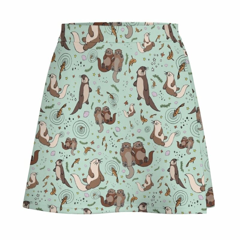 Minifalda de nutrias marinas para mujer, ropa de verano, 2023