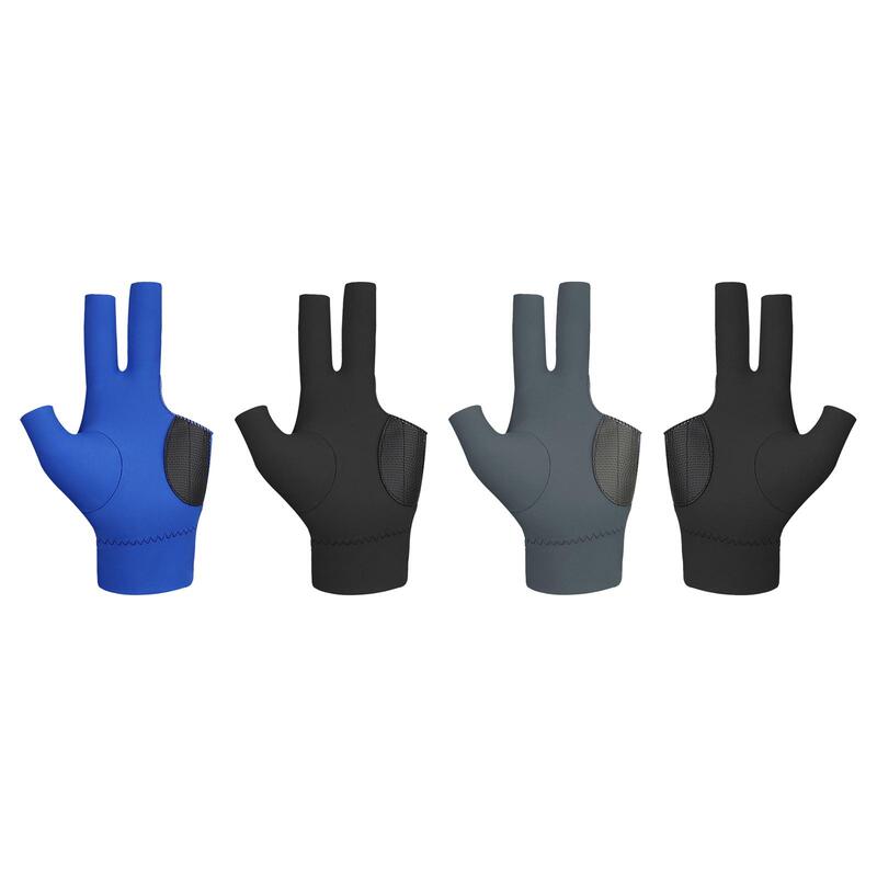3 Fingers Billiard Glove for Men Lightweight Nonslip Mitts Snooker Cue Glove