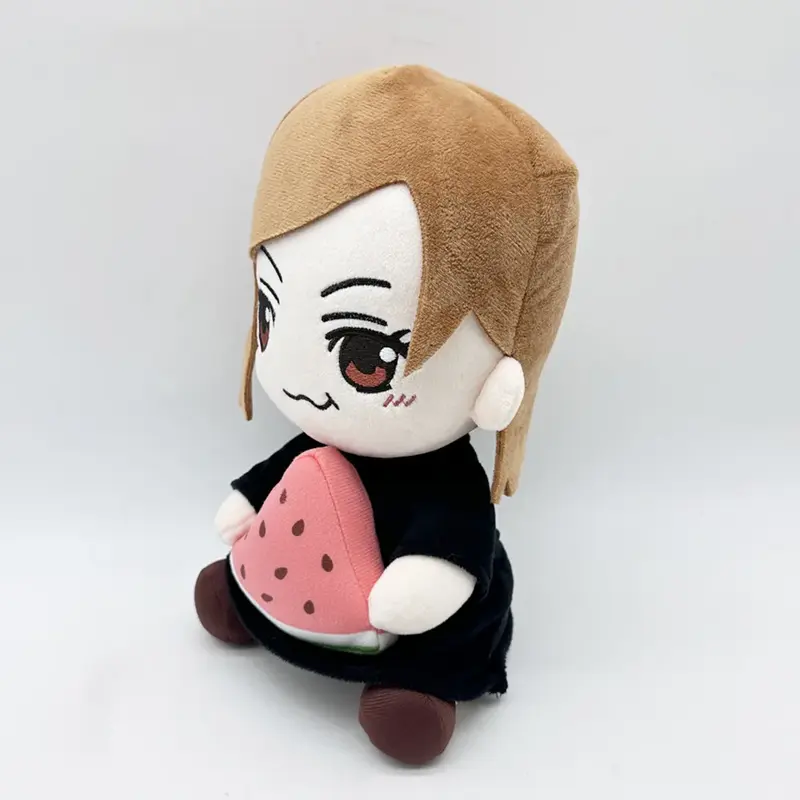 Anime Jujutsu Kaisen Kugisaki Nobara Plush Dolls Cute Watermelon Sitting Taito Plush Game Enthusiasts Collect Gifts