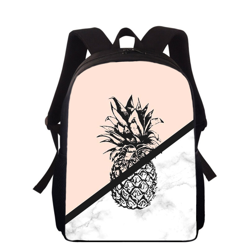 Pineapple Fruits Fresh 16” 3D Print Kids Backpack Primary School Bag for Boys Girls Backpack Students Beautiful School Book Bag