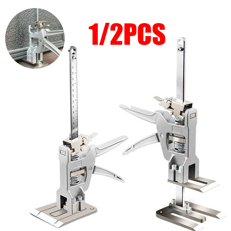 1/2PCS Set di strumenti per il sollevamento manuale braccio a risparmio di manodopera Jack pannello per porte sollevatore per cartongesso strumento per ascensori con regolazione dell'altezza delle piastrelle