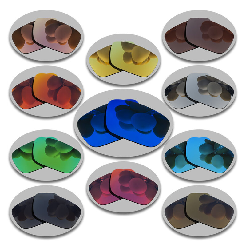 Srebrne i zielone soczewki zamiennik dla-Spy Optic Dirk spolaryzowane okulary przeciwsłoneczne