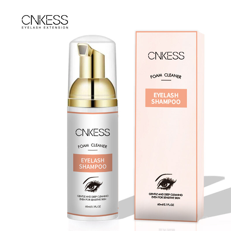 CNKESS-Professional Cílios Extensão Shampoo, Cílios Espuma Cleanser, Lash Cleanser, 60ml