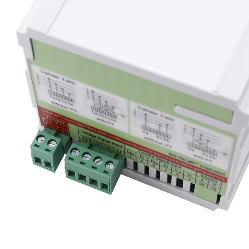 Detector de voltaje DTM-AV96, medidor de voltaje trifásico, voltímetro programable con pantalla Digital LED, CA 450V