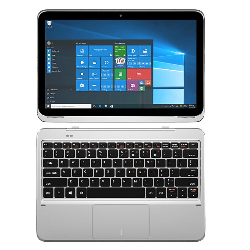 11.6 "หน้าจอ LCD 1366*768 IPS แท็บเล็ต PC Pin Docking แป้นพิมพ์ Windows 10 Home 11A Nextbook Quad Core 2 + 64GB HDMI