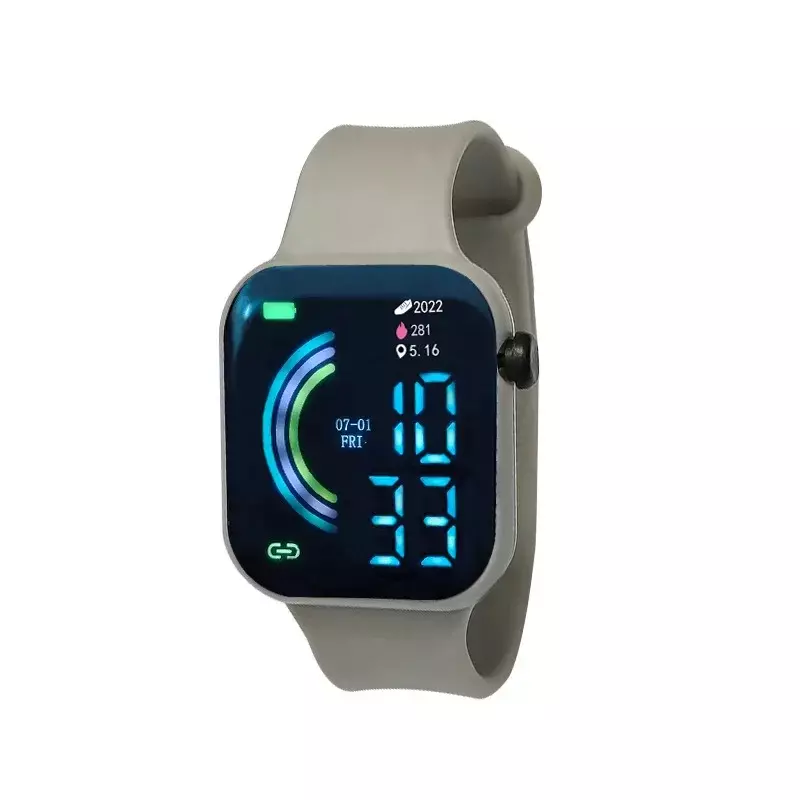 Wowen-reloj electrónico desechable para hombre y niño, pulsera Digital LED, deportivo, resistente al agua, no recargable, 2024