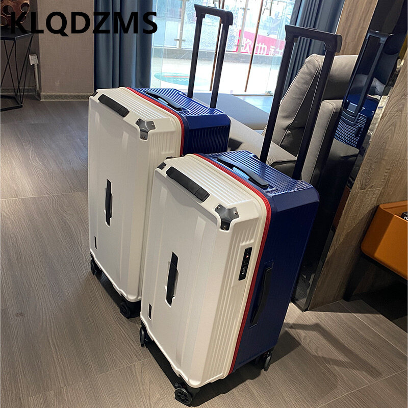 KLQDZMS bagasi perjalanan kapasitas besar, kata sandi roda Universal tebal batang tarik tas koper 22 26 28 30 32 34 inci