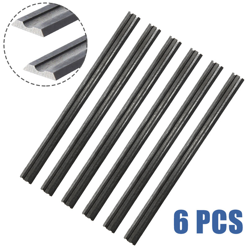 Reliable Carbide Planer Blades for Woodworking 6pcs 82x55x1mm Reversible Blades for Mechanical and Electric Planer