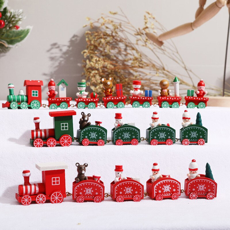Pociąg bożonarodzeniowy Ornament 2023 noworoczny prezent świąteczne dekoracje do domu 2023 Navidad wystrój bożonarodzeniowy wesołych świąt Natal Noel