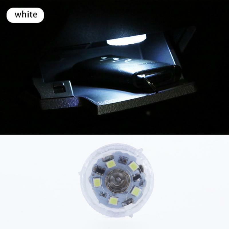 범용 자동차 미니 LED 터치 스위치 조명, 자동차 휴대용 야간 램프, 자동차 독서 인테리어 조명, 지붕 전구, 배터리 포함
