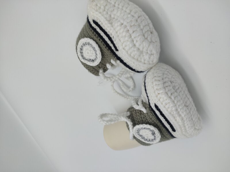 baby sock shoes sport style Model Q005 grey color