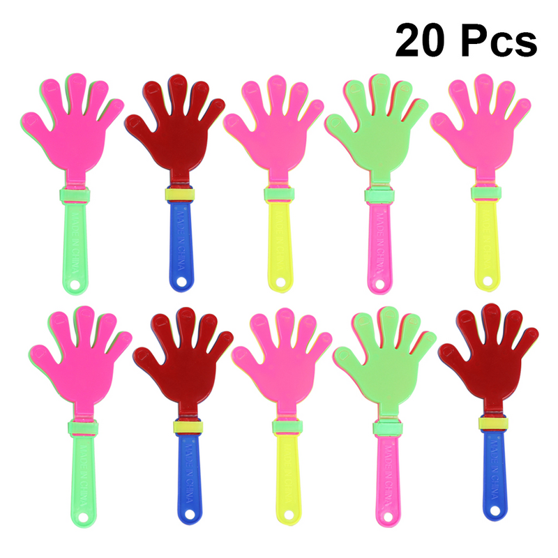 20 Pcs Plastic Noisemakers Stocking Stuffers Party Clapper regali di natale mani Clapping Toy giocattoli sportivi Glow Applauding