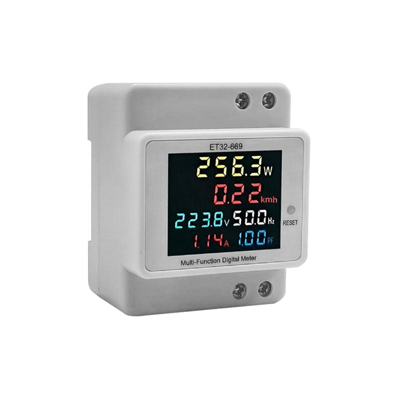 Electricity Meter 220V Voltage Current Power Frequency Factor Meter Rail Type Meters