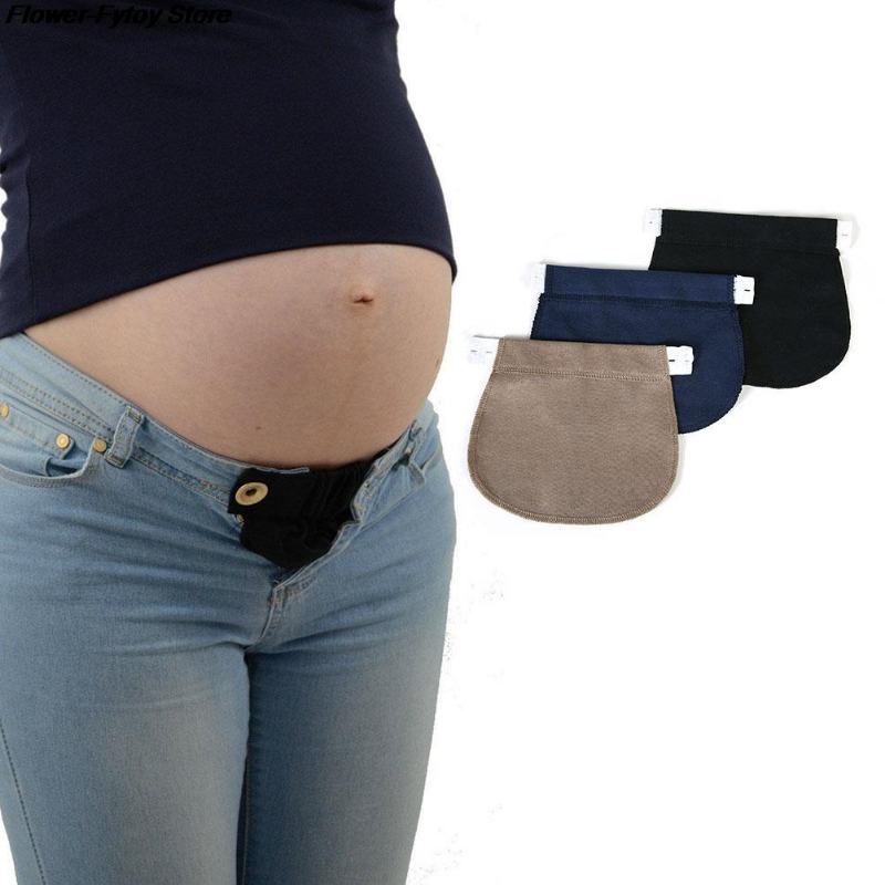 임신 허리 밴드 벨트 허리 익스텐더, 조절 가능한 탄성 출산 의류 바지, 임신 봉제 액세서리, 1 개