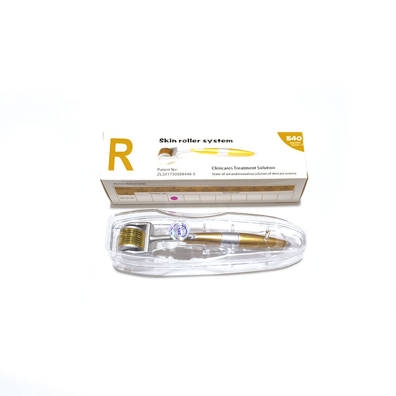 Zgts Dermaroller Drs 540 Micro Naalden Derma Roller 0.2/0.25/0.3Mm Titanium Mezoroller Microneedle Dr Pen Machine voor Huidverzorging