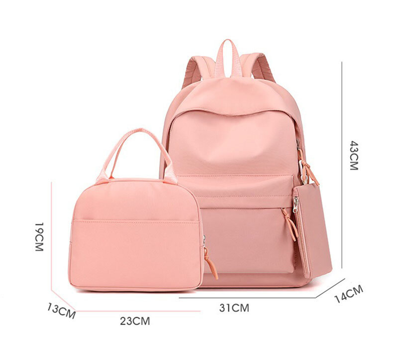 Disney Pinocchio 3pcs/Set Backpack with Lunch Bag for Teenagers Student School Bags Casual Comfortable Travel Sets