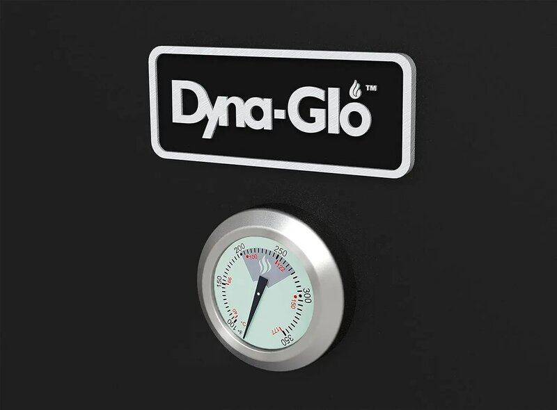 Dyna-glo DGO1890BDC-D breiter körper vertikal versetzter kohle raucher, schwarz