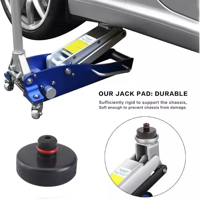 4Pcs Rubber Lifting Jack Pad Adapter Tool Chassis with Storage Case for Tesla Model 3 Model S Model X Car Accessories