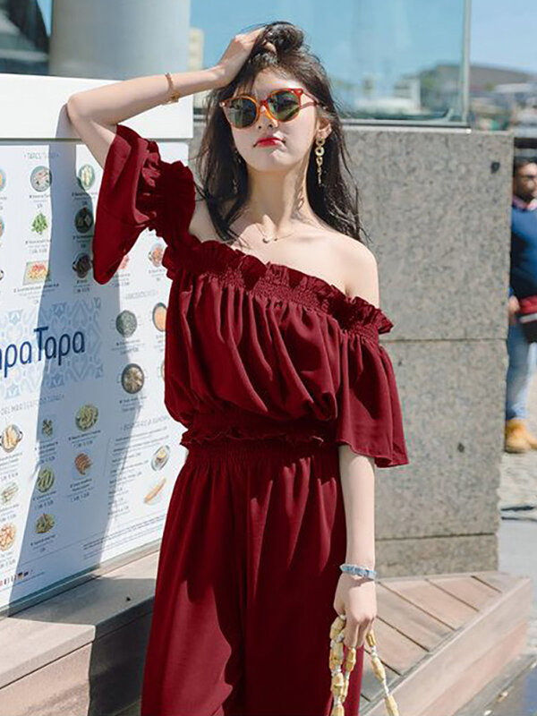 Ropa de calle coreana fresca para mujer, Jersey informal de moda, jersey  básico femenino sin espalda, cuello de barco, Tops negros, Y2K - AliExpress