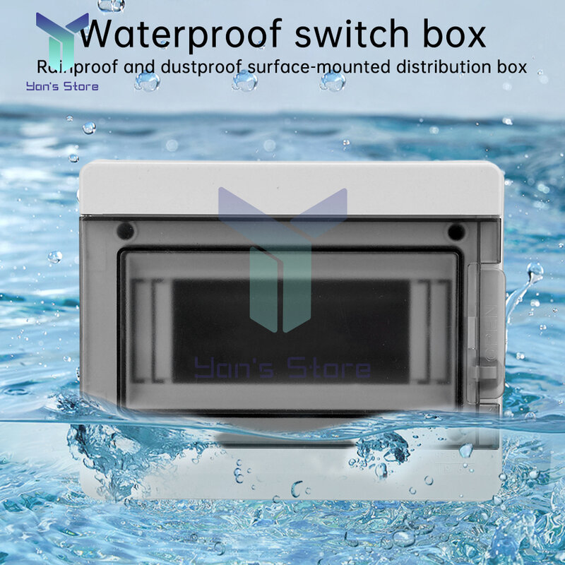 1Pcs HT-5 HT-8 HT-12 Series Junction Box 5/8/12 WAY PC Plastic Outdoor Electrical IP65 Waterproof Distribution Switch Box
