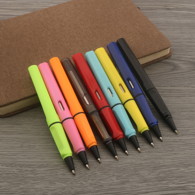 Bolígrafo + 8 recargas, bolígrafo de Gel de tinta negra, azul y roja, punta de bala de 0,5mm, suministros de oficina y escuela, papelería, 1 unidad