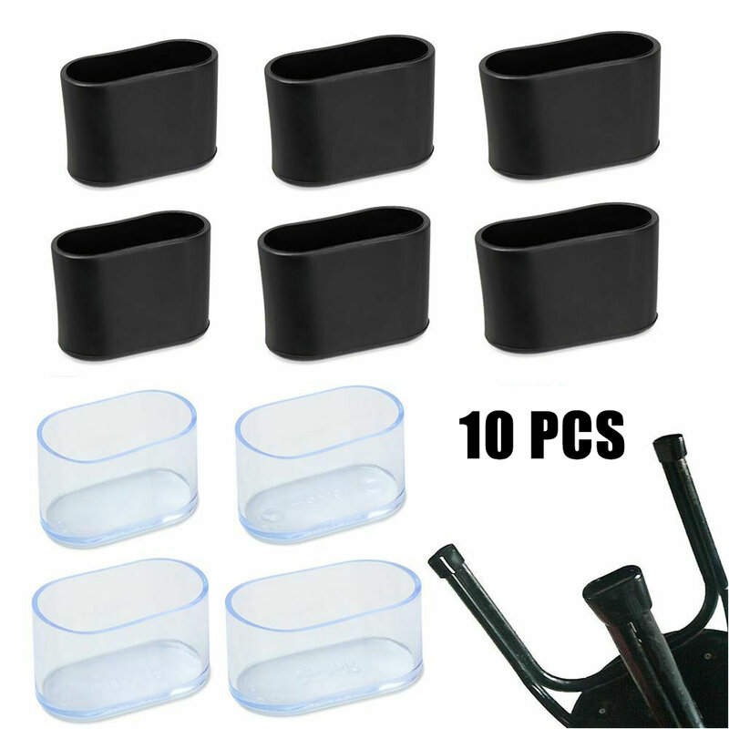 Rubber Chair Leg  10pcs Oval Protective Cover Furniture Table Leg Floor Protective Pad Table Stool Protective Cover