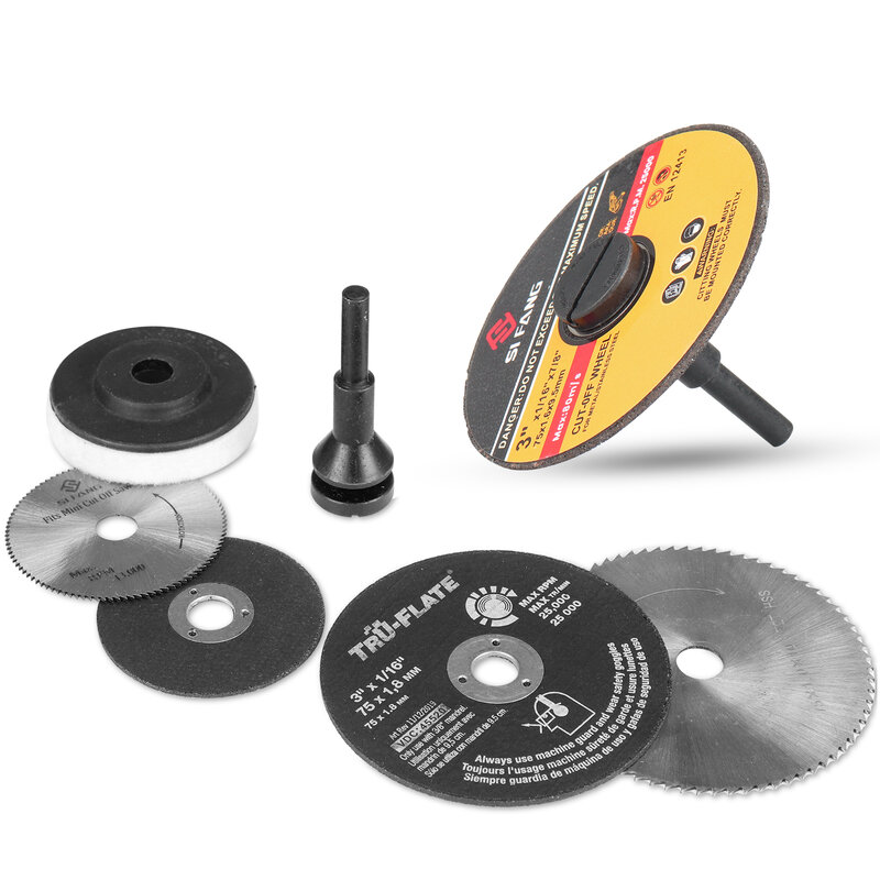 Монтажная оправка для отрезных колес подходит для отверстий 6 мм, 10 мм, режущий диск, шлифовальный круг, лезвие пилы для шлифовального станка, роторный инструмент