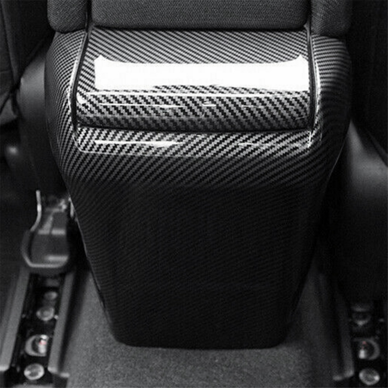 Cocok untuk Honda Civic 2016-2021 potongan penutup Panel ventilasi udara belakang serat karbon