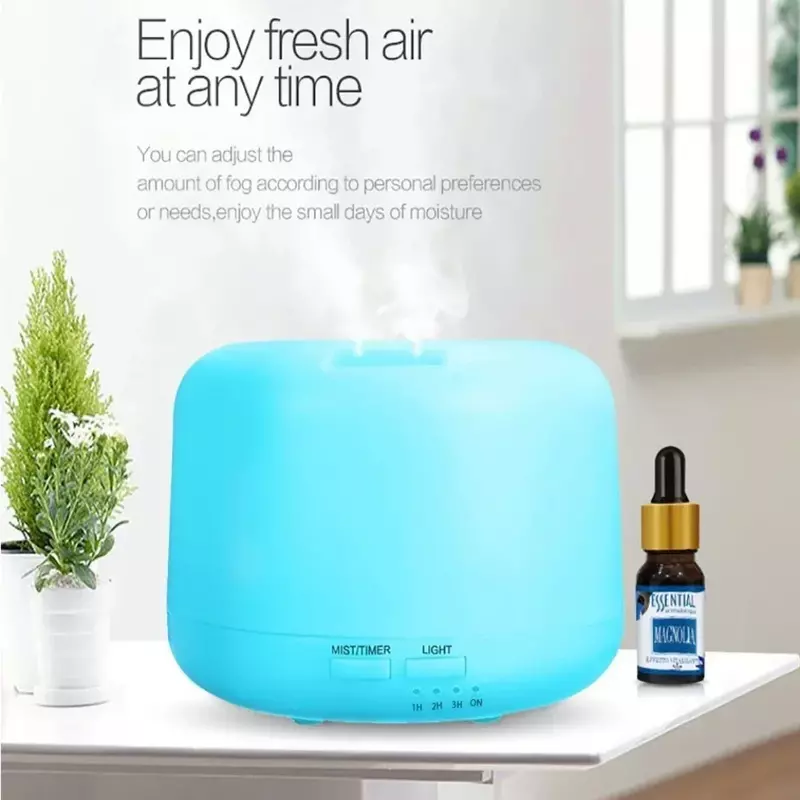 Essential Oil Diffuser Ultrasonic Aromatherapy Scented Vaporizer Timing and Waterless Auto Off Air Humidifier 500ml for Home