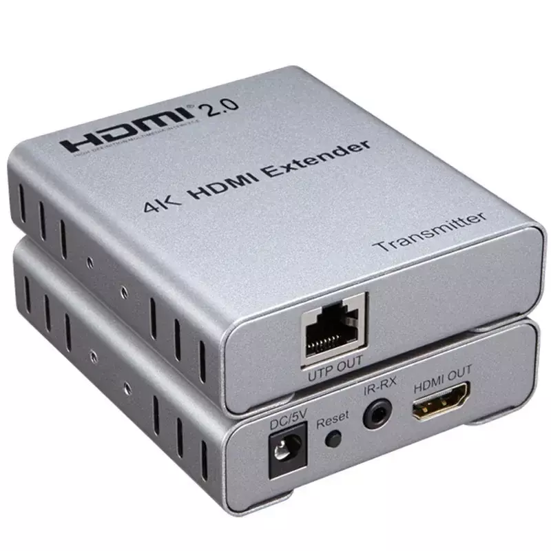 Extensor de Cable Ethernet 4K, transmisor y receptor de vídeo para cámara, portátil a TV, 60Hz, 50M, 1080P, 80M, HDMI a Rj45 Cat6