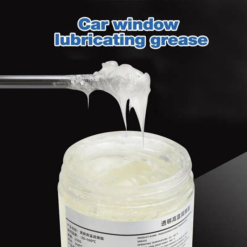 Grasa para ventana de coche, grasa de amortiguación de aceite lubricante, resistente a altas temperaturas, lubricación de bisagra, mantenimiento de pista, reducción de ruido
