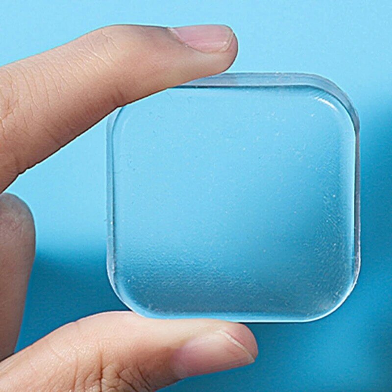 E5BE 6 pièces tampons muraux transparents, protections poignée en caoutchouc, absorbe les chocs prévient les