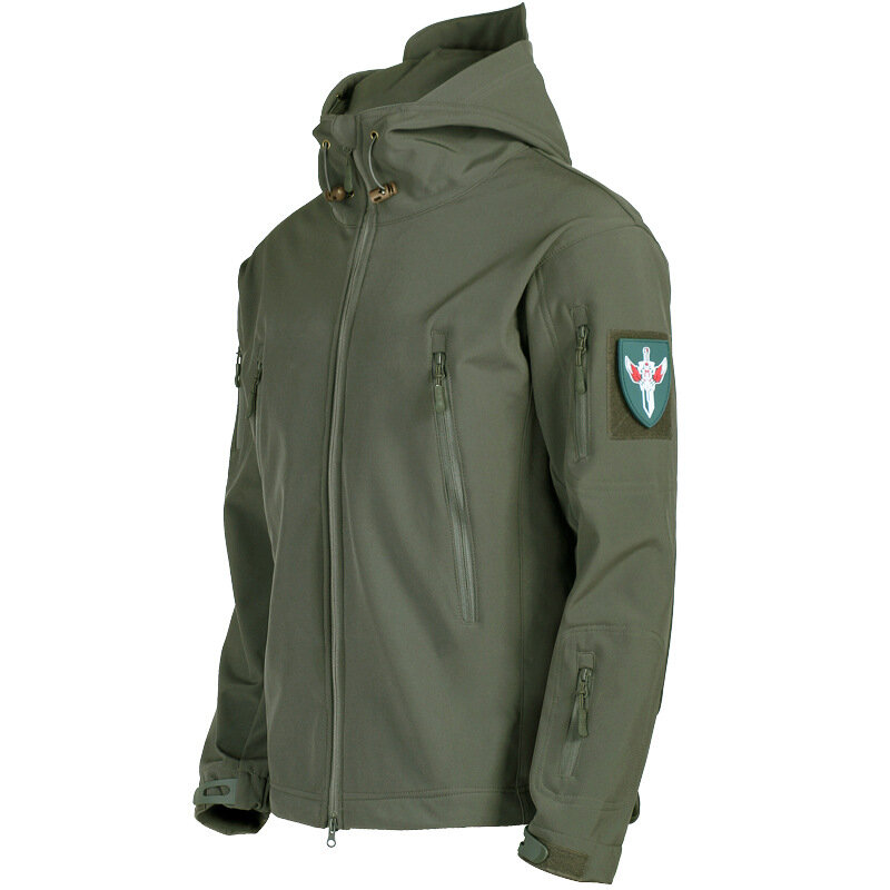 2024 남성용 야외 재킷, 군사 전술 방풍 방수 재킷, 경량 통기성 편안한 하이킹 재킷