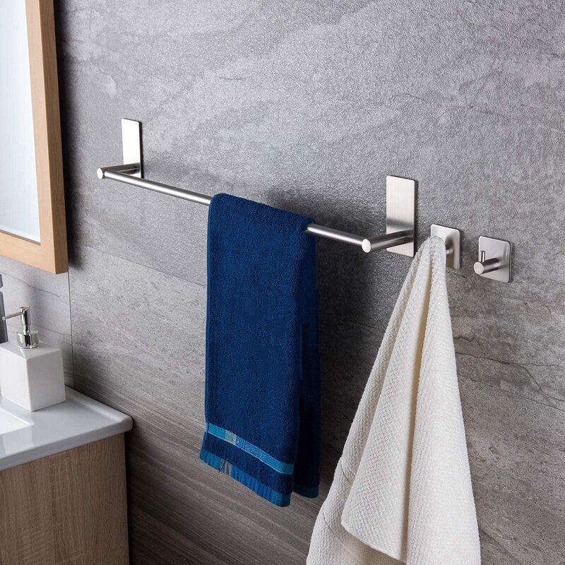 Handtuch halter mit 2 Packungen Klebe haken 16-Zoll-Handtuchhalter Handtuch haken an der Wand kleben, Bad zubehör