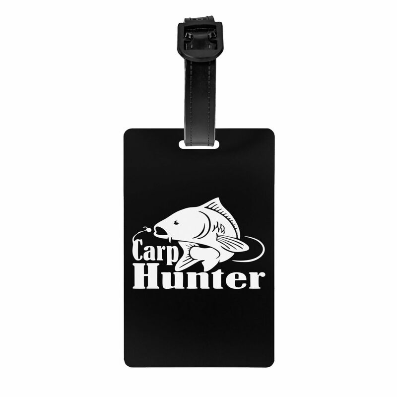 Fishing Fish Fisherman Carp Hunter Luggage Tag Suitcase Baggage Privacy Cover ID Label
