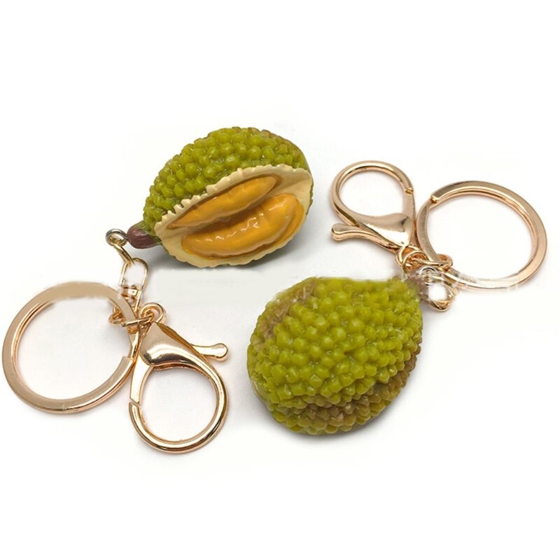 Durian Fruit Keyring Simulated Durian Keychain for Fashion Enthusiasts