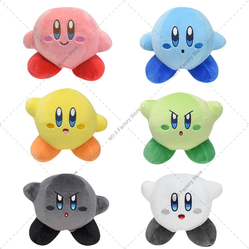 Muñeco de Peluche de la estrella del juego Kirby, Peluche de 5 ", Kawaii, rosa, Kirby, gris, fantasma, Kirby, Anime, regalos de Navidad para niños