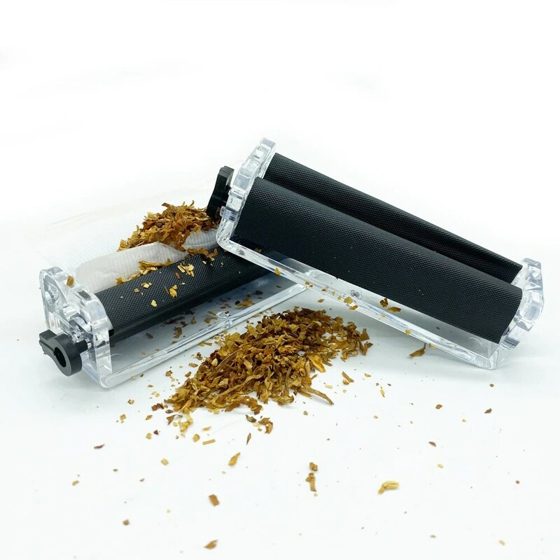 التبغ الأسطوانة صانع السجائر قابل للتعديل البلاستيك السجائر المتداول آلة لجهاز السجائر ورقة المتداول 78 مللي متر
